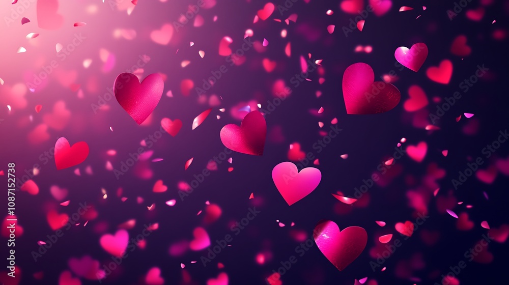Heart-Shaped Balloons with Confetti Heart-Shaped Balloons with Confetti
