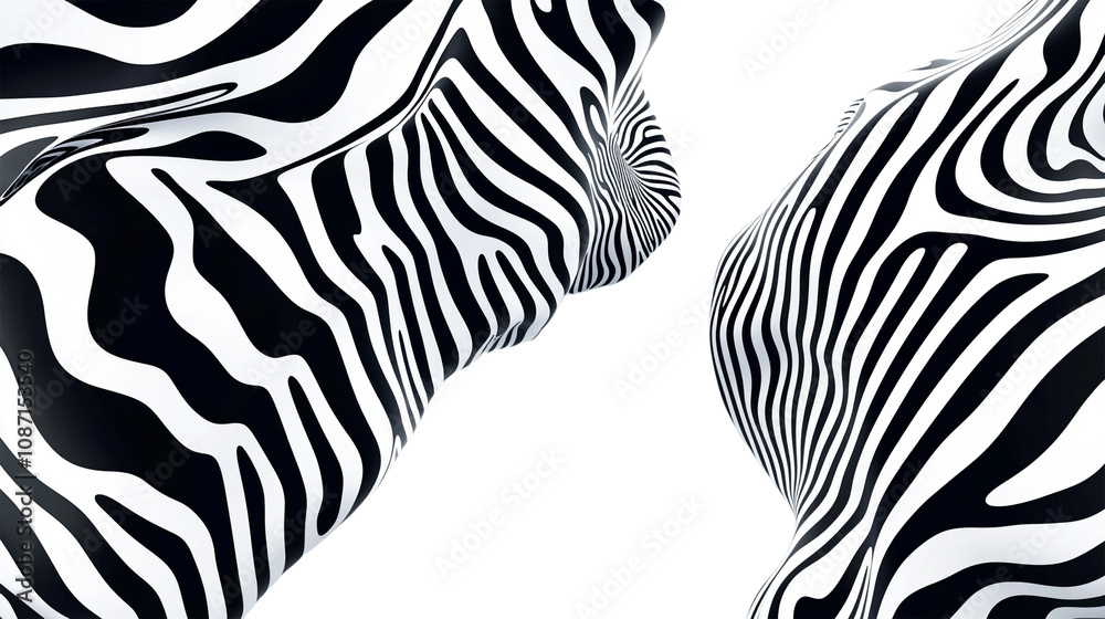 Zebra lines in an abstract background frame against transparent background showcasing bold, contrasting stripes for a dynamic and modern look Zebra lines in an abstract background frame against transparent background showcasing bold, contrasting stripes for a dynamic and modern look