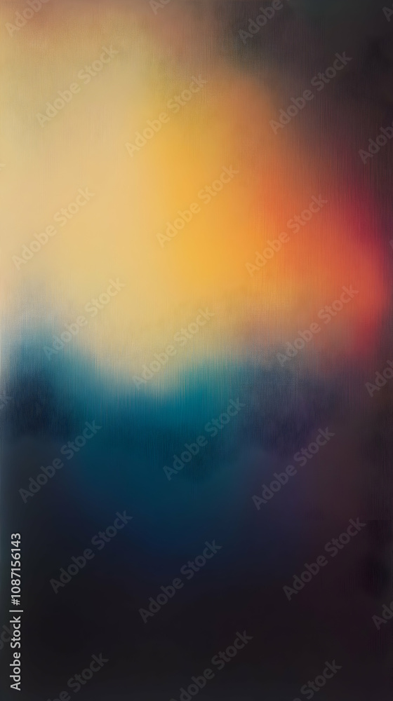 abstract blurred gradient Blue Light Yellow Brown Purple vertical background