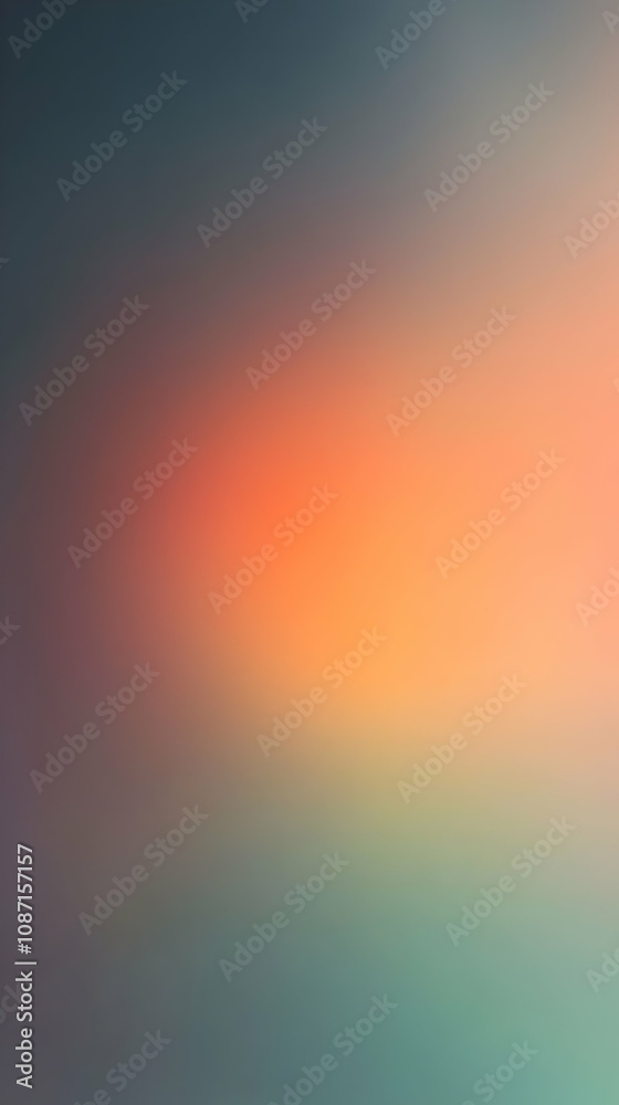 Naklejka premium abstract blurred gradient Orange Green Light Yellow Purple vertical background