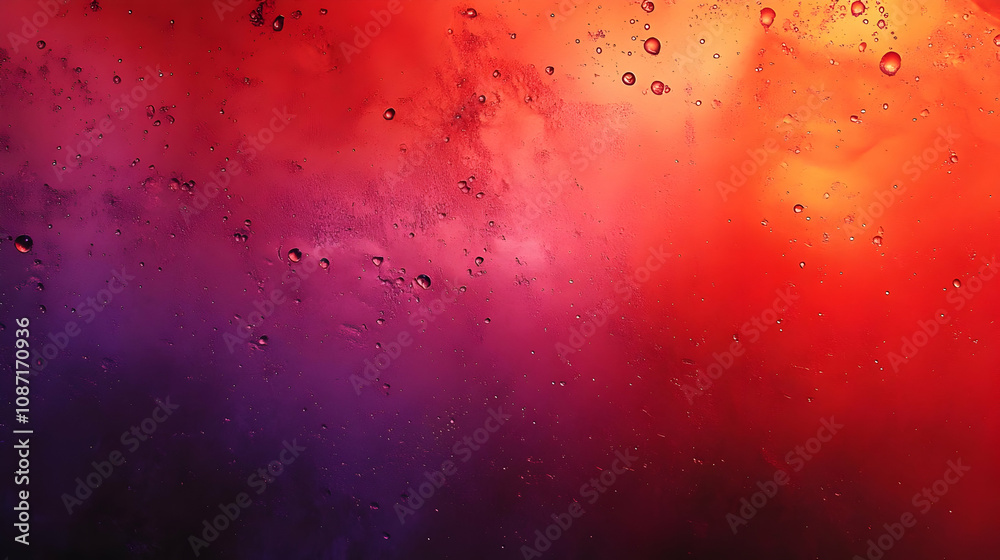 Abstract Red and Purple Water Droplet Background