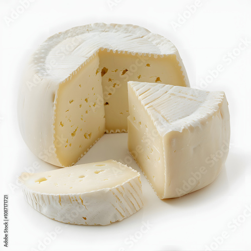 popular in latin american cuisine chihuahua or mennonite cheese. concept both cheeses are popular in latin american cuisine, they serve different purposes in dishes highlighted by white, pho photo