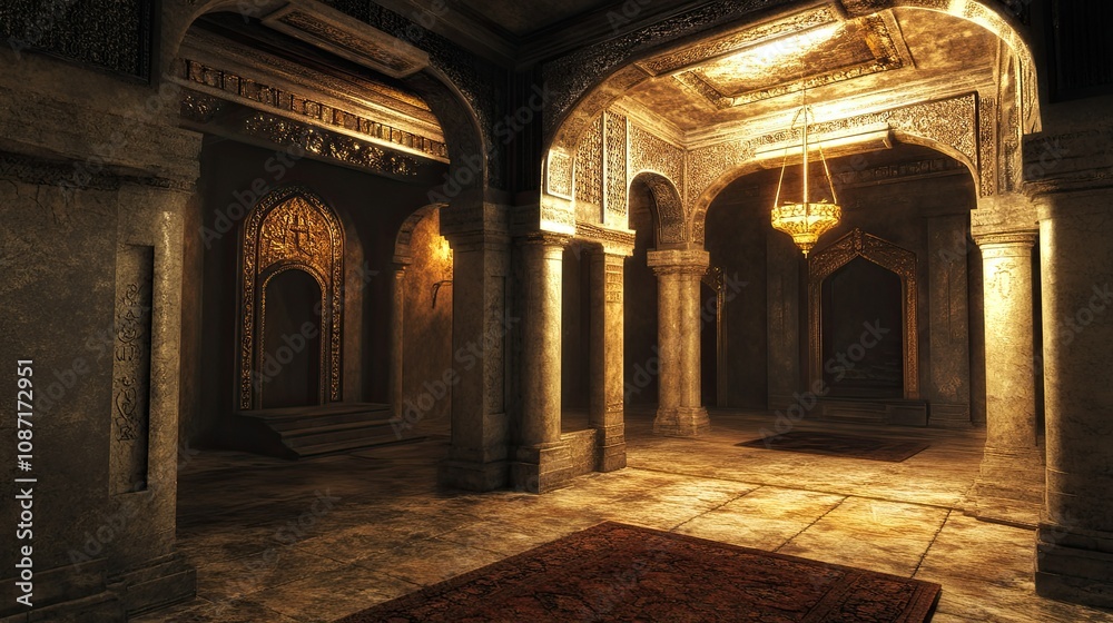 Fototapeta premium Ancient City Interior 