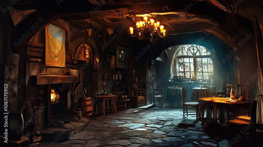 Burning Village Interior Burning Village Interior