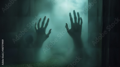 Unearthing The Terrifying Image Of Clawing Ghostly Hands In A Veil Of Shadow And Mystery