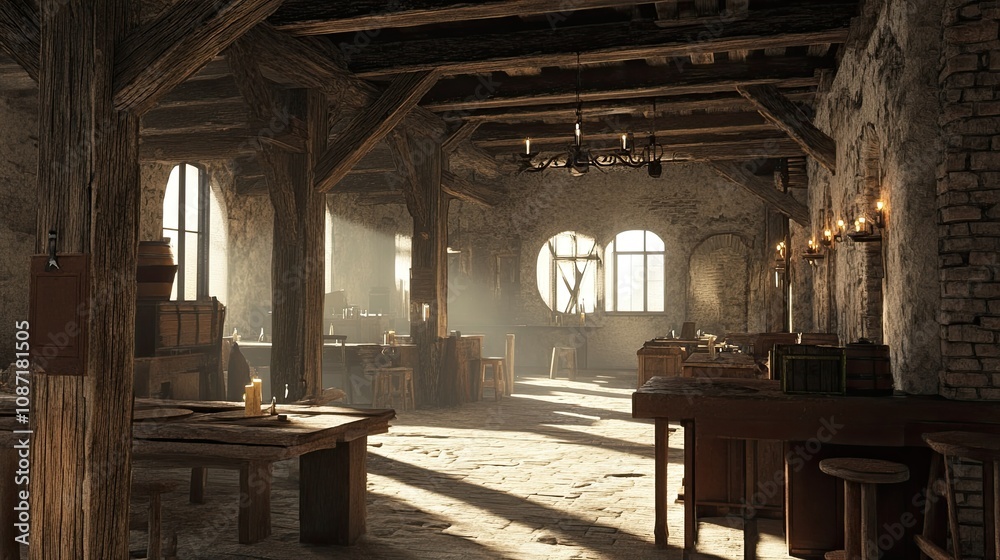Burning Village Interior Burning Village Interior