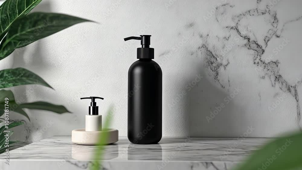 Matte Soap Bottle Mockup Video Matte Soap Bottle Mockup Video