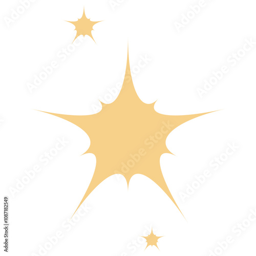 Star icons. Twinkling stars. Sparkles, shining burst. Sparkles symbols. Sparks and stars Vector illustration.