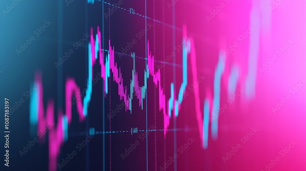 Vibrant Financial Data Visualization of Market Trends and Economic Indicators Vibrant Financial Data Visualization of Market Trends and Economic Indicators