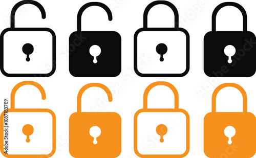 security padlock vector symbol icon