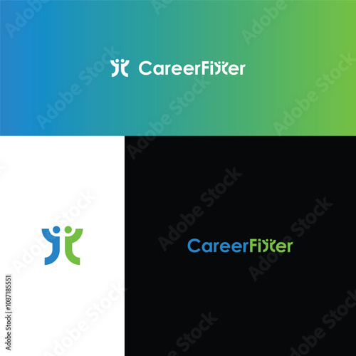 career logo, career logo design template