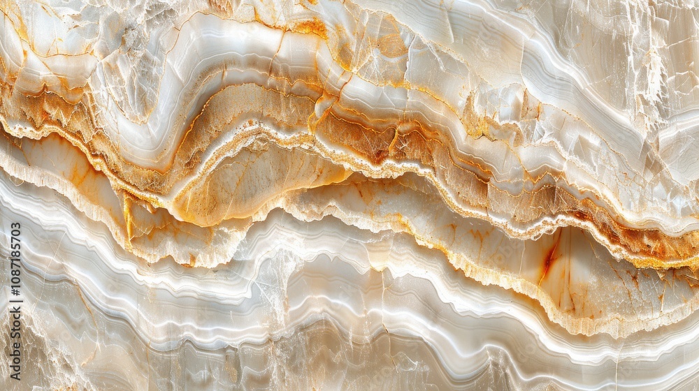 Beautiful layers of white and orange marble displaying intricate patterns and textures found in natural stone formations Beautiful layers of white and orange marble displaying intricate patterns and textures found in natural stone formations