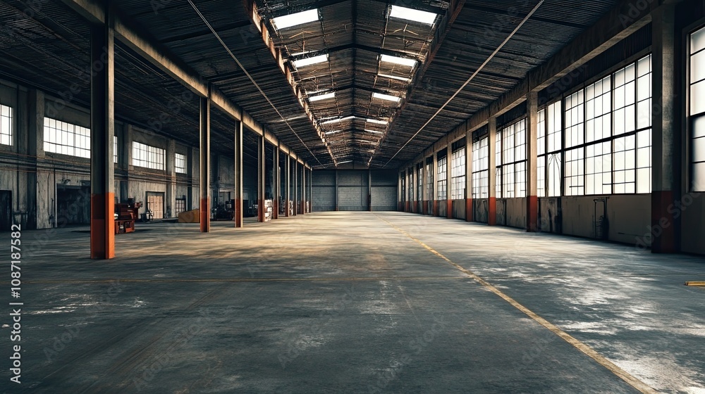 Dark Warehouse Interior Dark Warehouse Interior