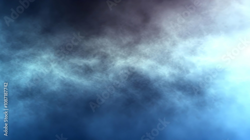 Abstract Blue and White Clouds Background