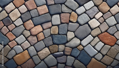 石畳風のパターン素材 08