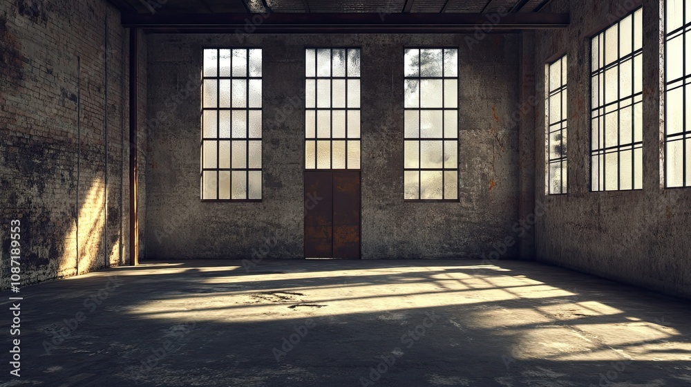 Dark Warehouse Interior Dark Warehouse Interior