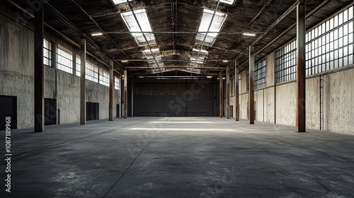 Dark Warehouse Interior