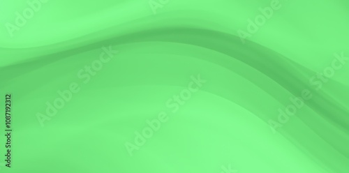 Abstract green wave pattern with smooth gradient