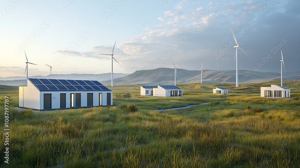 Sustainable Futurescape A Visionary Eco Friendly Community Powered by an Intricate Network of Solar Panels Wind Turbines and Advanced Energy Storage Solutions Sustainable Futurescape A Visionary Eco Friendly Community Powered by an Intricate Network of Solar Panels Wind Turbines and Advanced Energy Storage Solutions