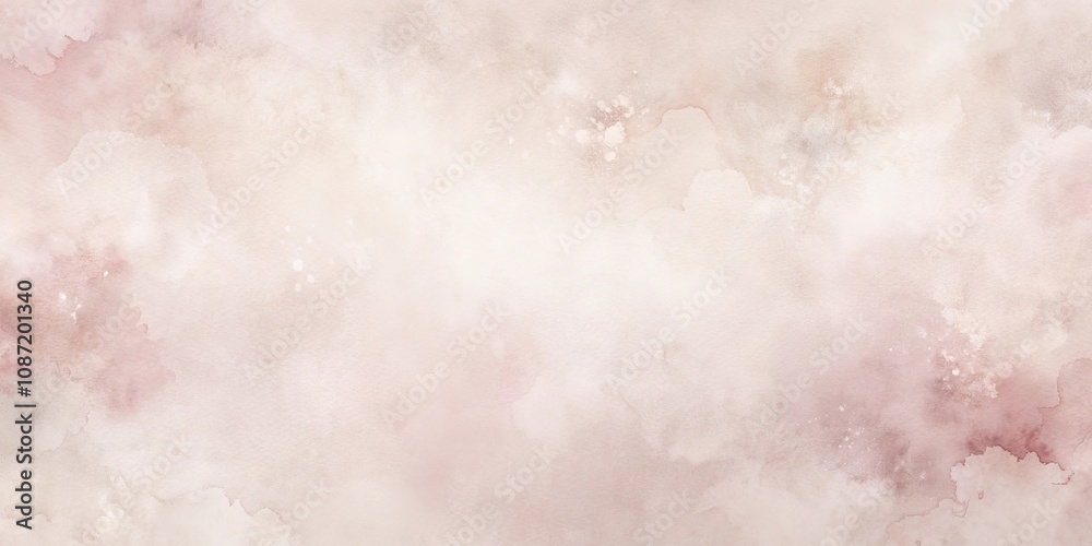Obraz premium Subtle Blush Pink and Beige Watercolor Texture Background Ideal for Wedding Invitations, Branding, and Digital Design Projects