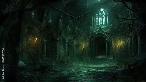 Eerie Dungeon Interior 