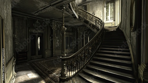 Eerie Mansion Interior 