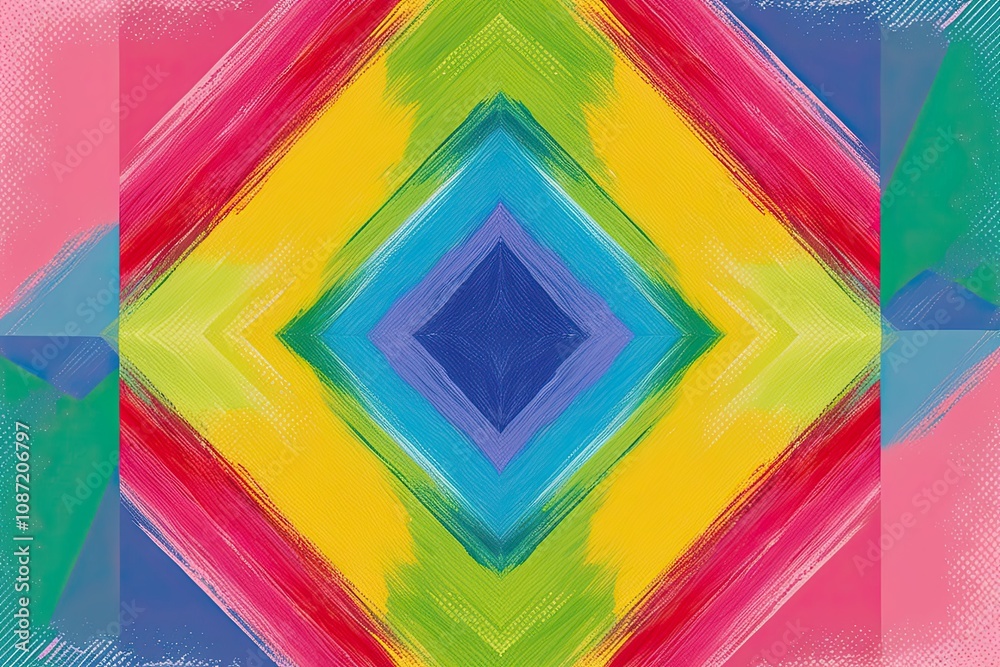 Obraz premium Vibrant Colorful Radial Burst,Usage: Creative background, music festival poster, party flyer, social media cover, website header