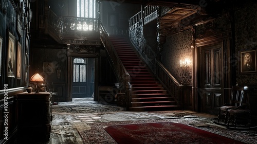 Eerie Mansion Interior 