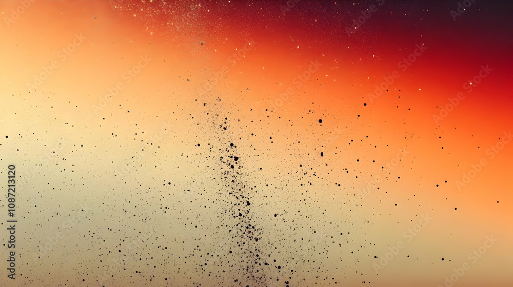 Abstract Background with Orange and Yellow Gradient and Black Dots Abstract Background with Orange and Yellow Gradient and Black Dots