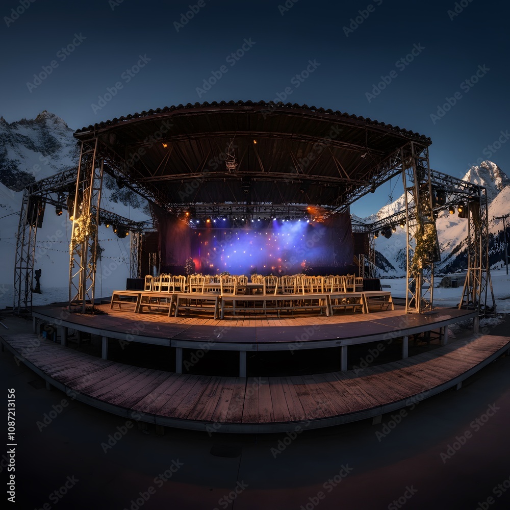 Obraz premium the stage of the stage