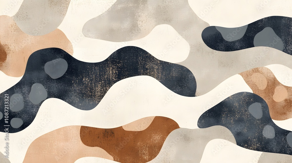Minimalist animal print pattern with subtle leopard spots neutral colors on a taupe background Minimalist animal print pattern with subtle leopard spots neutral colors on a taupe background