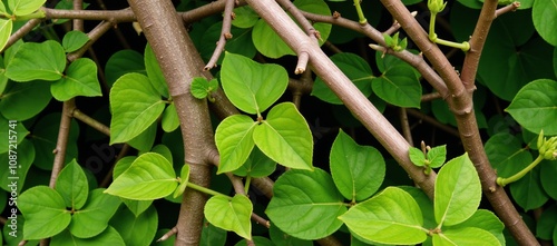 Outdoor landscape filled with various plant life photo