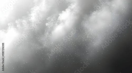 Abstract White Dust Cloud Background