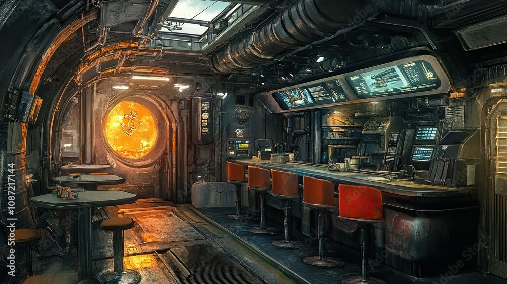 Fototapeta premium Galactic Bunker Interior 