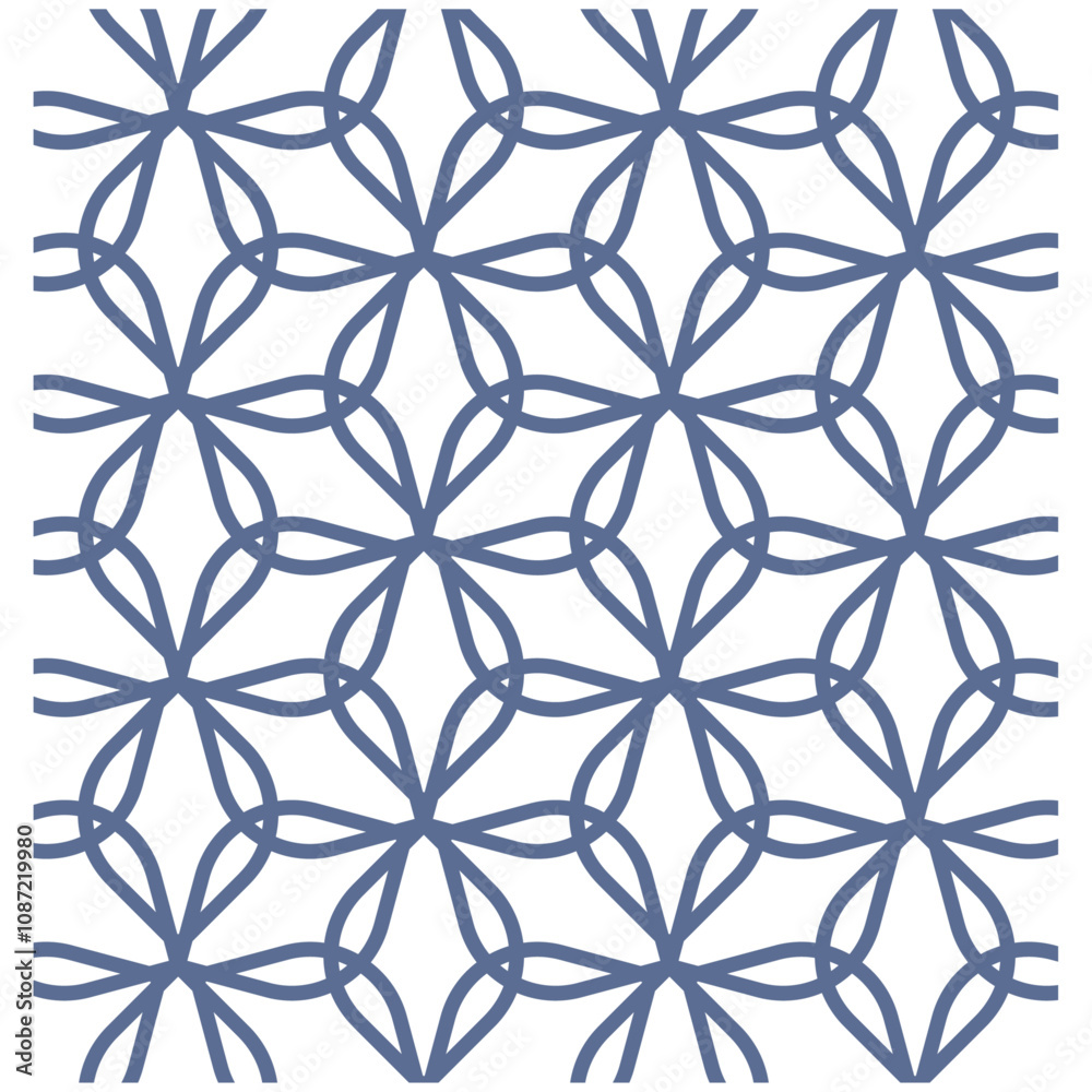 Fototapeta premium 輪違い麻の葉の模様