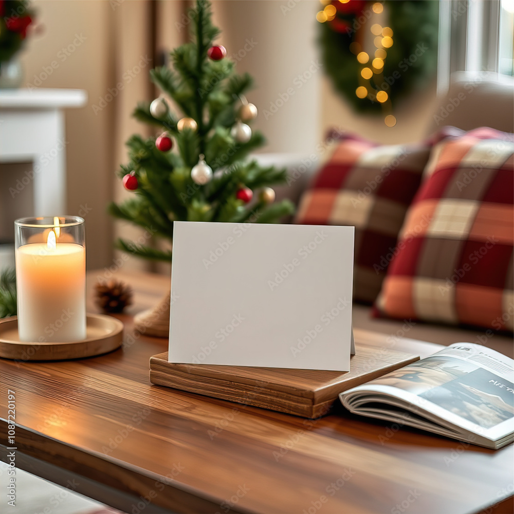 Christmas greeting card mockups with festive decor, cozy holiday backgrounds, rustic card settings, blank templates, snowy scenes, Christmas lights, and winter-themed card displays Christmas greeting card mockups with festive decor, cozy holiday backgrounds, rustic card settings, blank templates, snowy scenes, Christmas lights, and winter-themed card displays