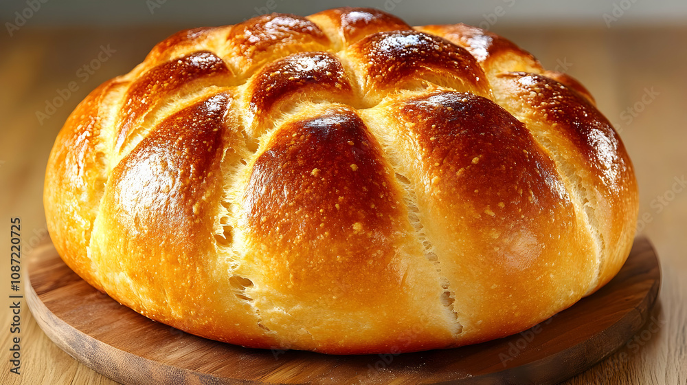 Golden Brown Crusty Bread Loaf - Photo Golden Brown Crusty Bread Loaf - Photo