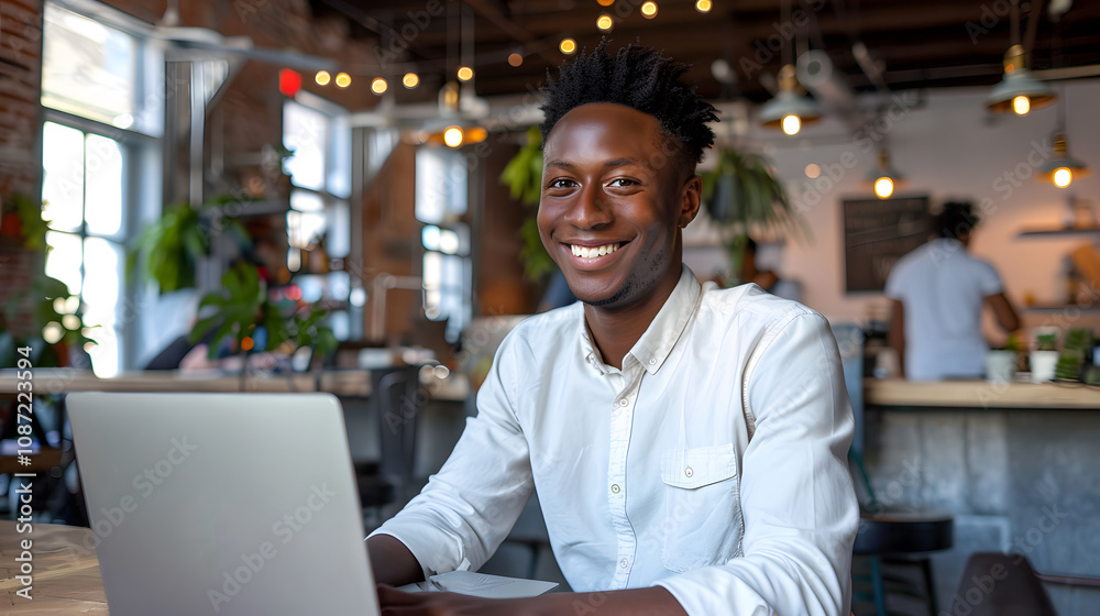 Modern Professional: A Man Balancing Comfort and Efficiency While Working Remotely Modern Professional: A Man Balancing Comfort and Efficiency While Working Remotely