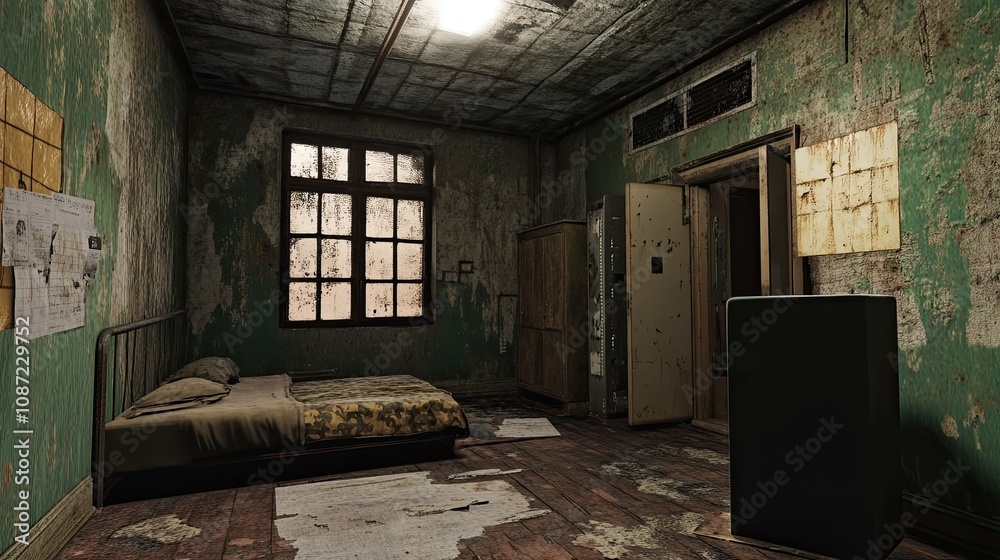 Fototapeta premium Military Camp Image Interior 