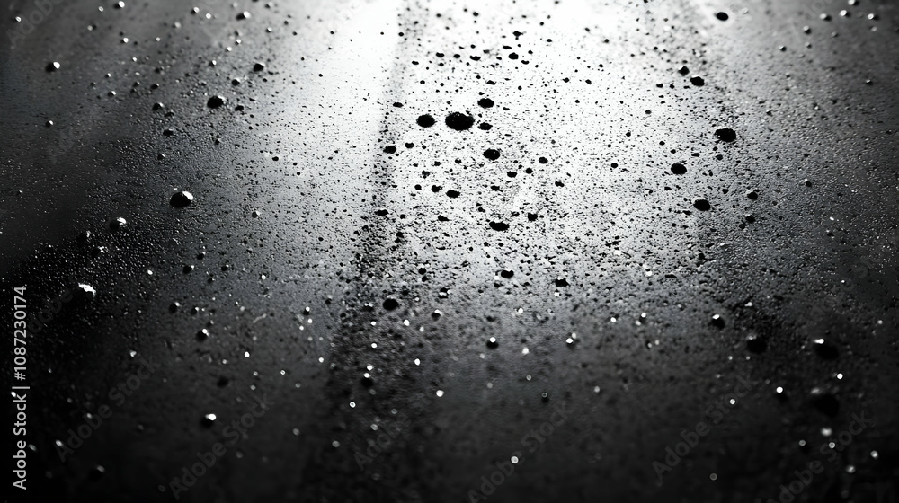 Abstract Black Background with Water Drops Abstract Black Background with Water Drops