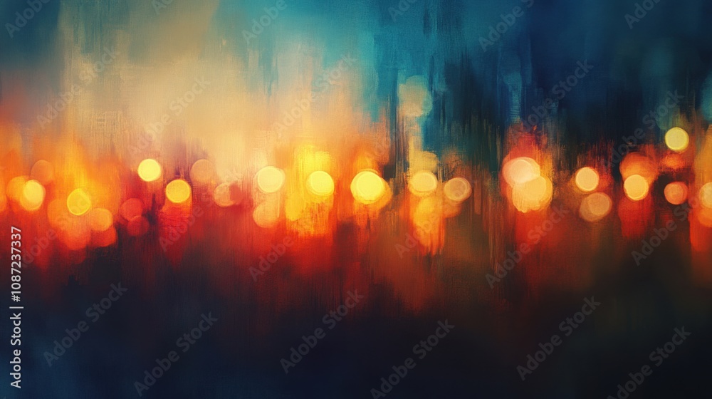 Abstract warm-toned bokeh lights glow vibrantly, forming a perfect background for holiday greetings or invitations. Abstract warm-toned bokeh lights glow vibrantly, forming a perfect background for holiday greetings or invitations.