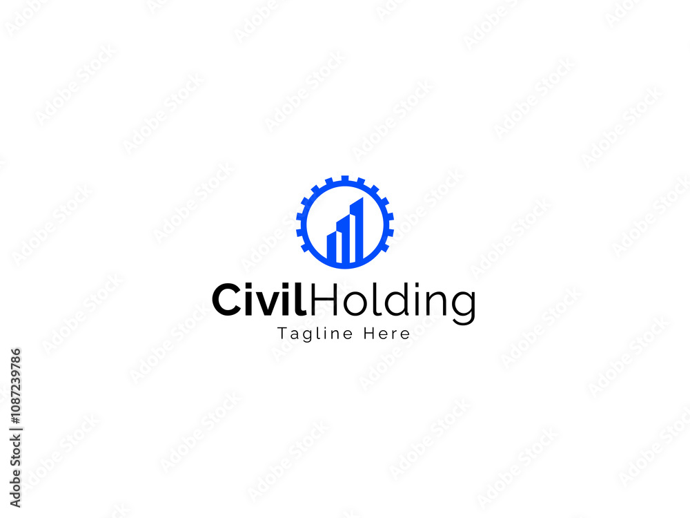 Construction Building Logo. Construction Building Logo.