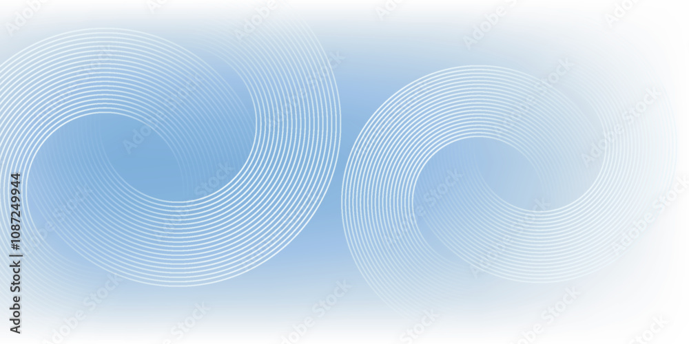 Abstract blue modern background with circle elements. Digital technology concept. vector