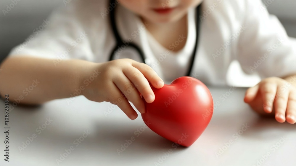 Female hands giving red heart Female hands giving red heart