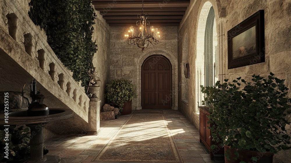 Obraz premium Stone House Interior 