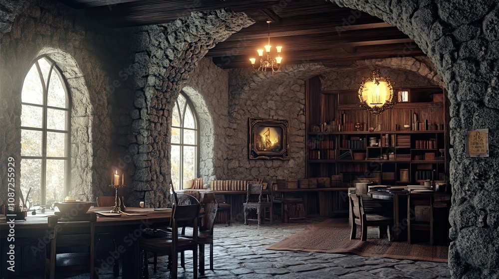 Fototapeta premium Stone House Interior