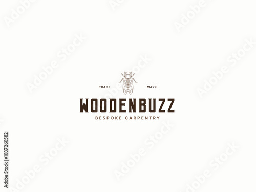 Wooden Buzz Carpentry Logo