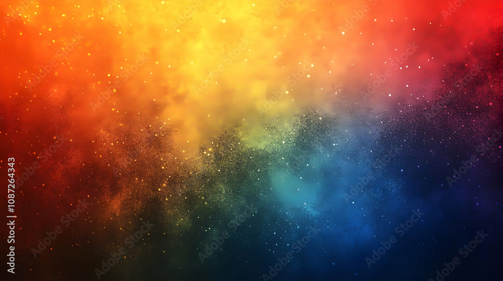 Naklejka premium Abstract Background with Rainbow Colors and Glitter