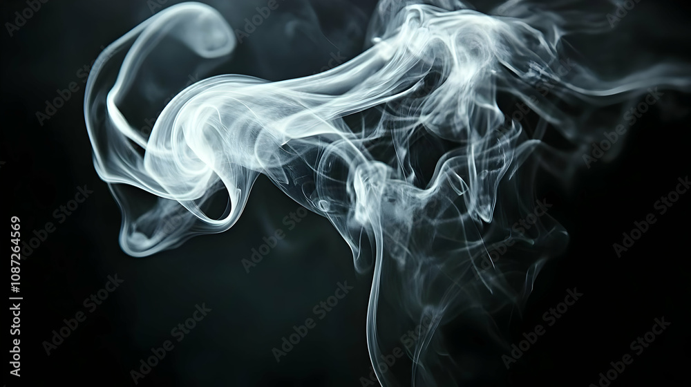 Abstract Smoke Image - Swirling Smoke Patterns Abstract Smoke Image - Swirling Smoke Patterns