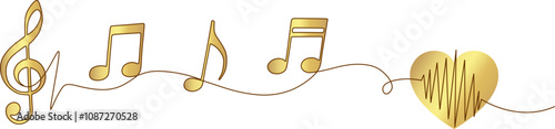 Melodic Lines Artistic Music Note Line Art Designs, Harmonious Strokes Elegant Music Note Line Drawings, Rhythmic Sketches Minimalist Music Note Line Illustrations.